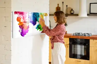 Magnetic marker board in a rainbow of colors