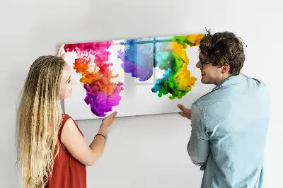 Magnetic marker board in a rainbow of colors