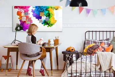 Magnetic marker board in a rainbow of colors