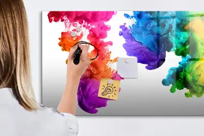 Magnetic marker board in a rainbow of colors
