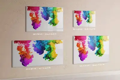 Magnetic marker board in a rainbow of colors