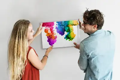 Magnetic marker board in a rainbow of colors