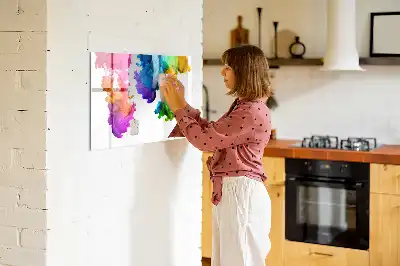 Magnetic marker board in a rainbow of colors