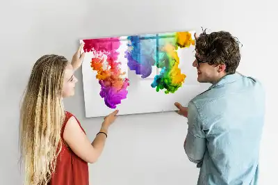 Magnetic marker board in a rainbow of colors