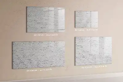 Magnetic glass dry erase board brick wall design