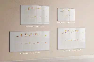 Magnetic weekly planner marker board weekly organizer board