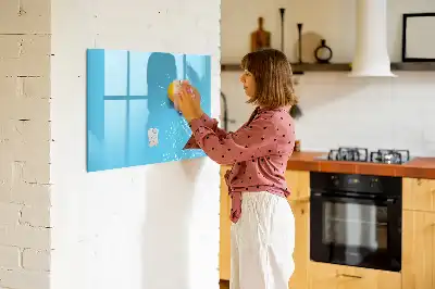 Magnetic glass dry erase board light bulb design