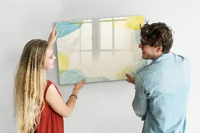 Magnetic marker board with patterned frame