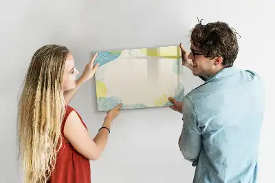 Magnetic marker board with patterned frame