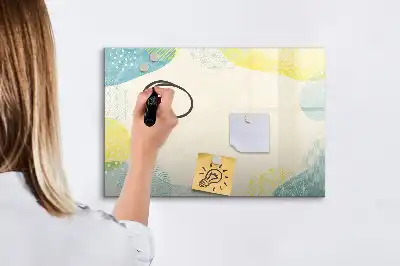 Magnetic marker board with patterned frame