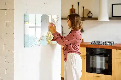 Magnetic marker board with decorative pattern