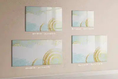 Magnetic marker board with decorative pattern