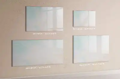 Magnetic glass dry erase board watercolor marble design