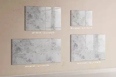 Magnetic glass dry erase board for concrete walls