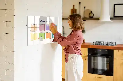 Magnetic weekly planner marker board 