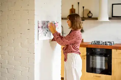 Magnetic marker board watercolor roses print