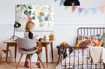 Magnetic glass dry erase board for climbing plants
