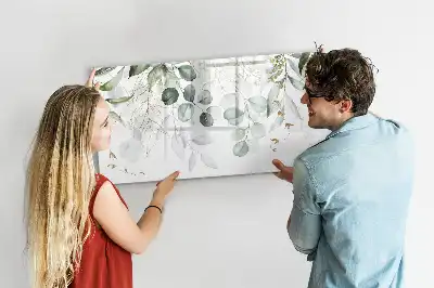Magnetic glass dry erase board for climbing plants