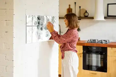 Magnetic glass dry erase board for climbing plants