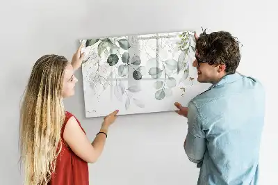 Magnetic glass dry erase board for climbing plants