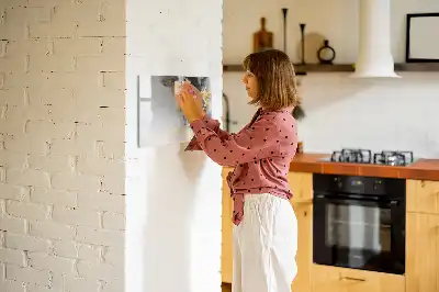 Magnetic glass dry erase board marble finish