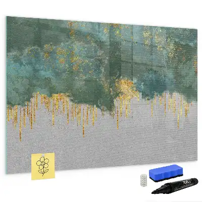 Magnetic marker board with decorative pattern