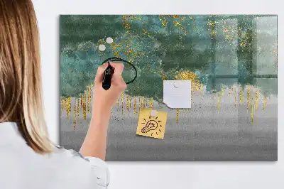 Magnetic marker board with decorative pattern