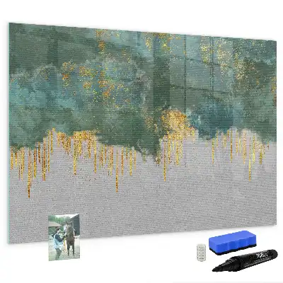 Magnetic marker board with decorative pattern