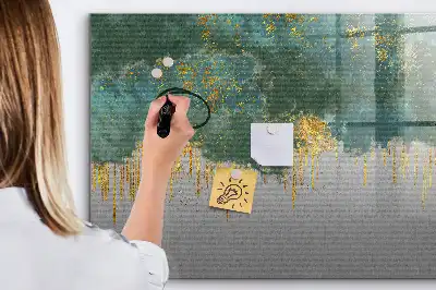 Magnetic marker board with decorative pattern