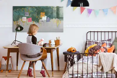 Magnetic marker board with decorative pattern