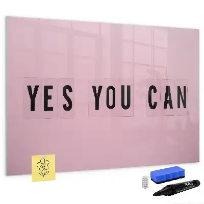 Magnetic marker board Yes you can do it design