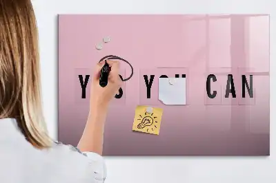 Magnetic marker board Yes you can do it design