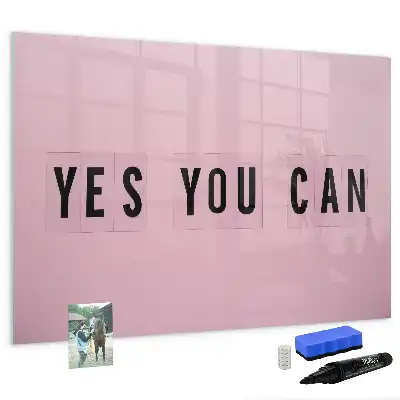 Magnetic marker board Yes you can do it design