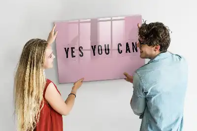 Magnetic marker board Yes you can do it design