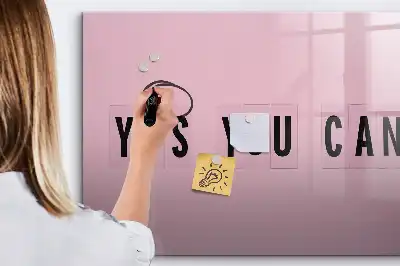 Magnetic marker board Yes you can do it design