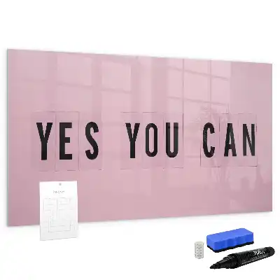Magnetic marker board Yes you can do it design
