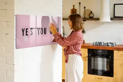 Magnetic marker board Yes you can do it design