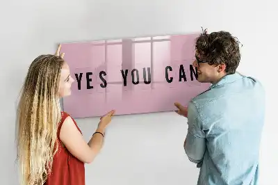 Magnetic marker board Yes you can do it design