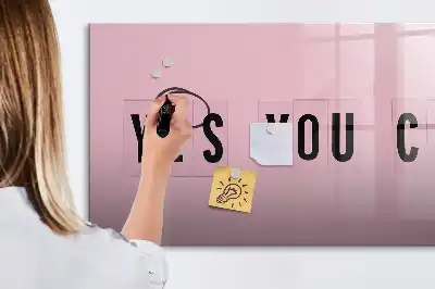 Magnetic marker board Yes you can do it design