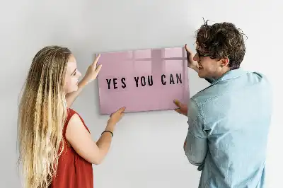 Magnetic marker board Yes you can do it design