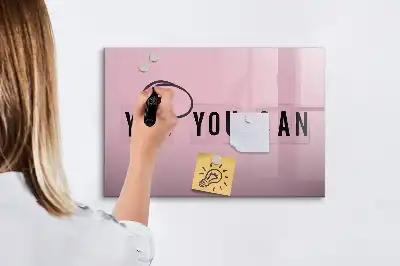 Magnetic marker board Yes you can do it design