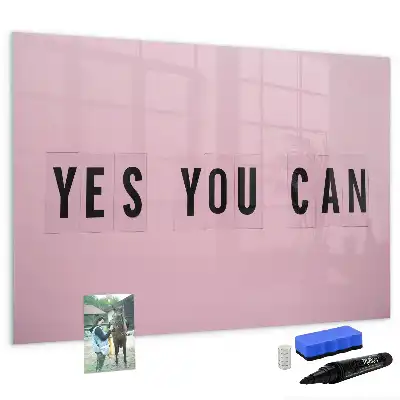 Magnetic marker board Yes you can do it design