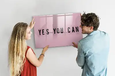 Magnetic marker board Yes you can do it design