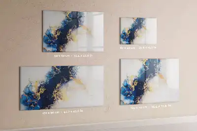 Magnetic marker board with marble pattern