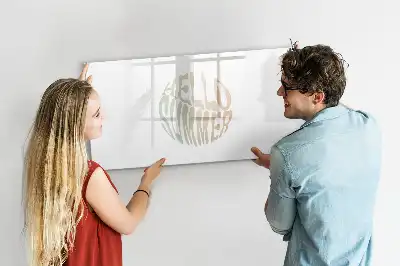 Magnetic marker board with welcome summer sign design