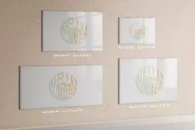 Magnetic marker board with welcome summer sign design