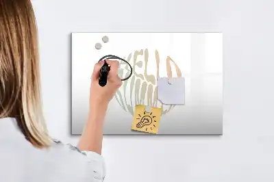Magnetic marker board with welcome summer sign design
