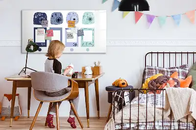 Magnetic marker board with Polaroid frames