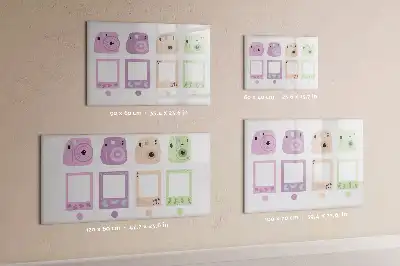 Magnetic glass dry erase board camera set