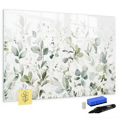 Magnetic marker board plants botanical design